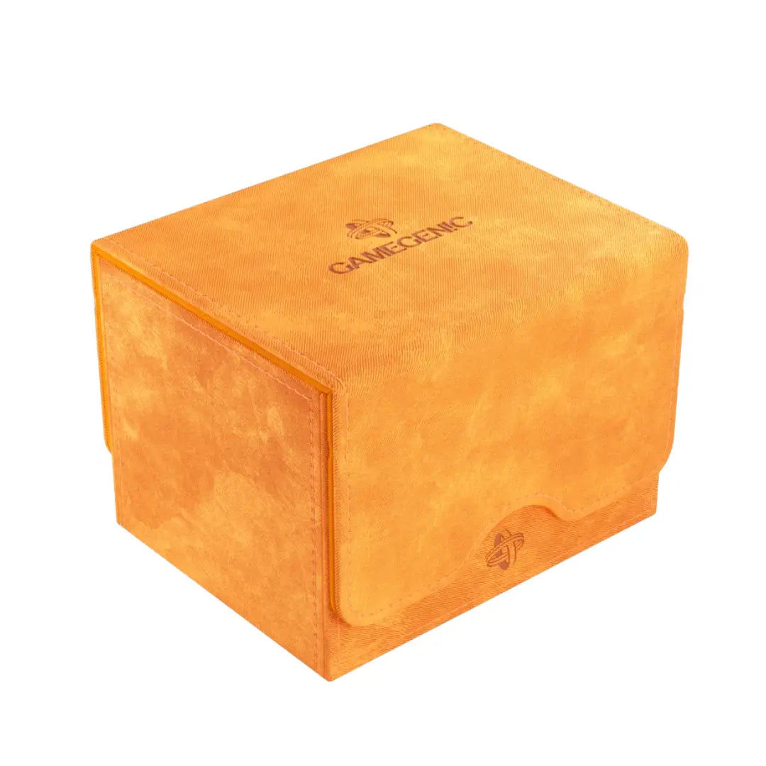 GameGenic Sidekick: 100+ XL CONVERTIBLE Orange Deck Box Moonveil Games
