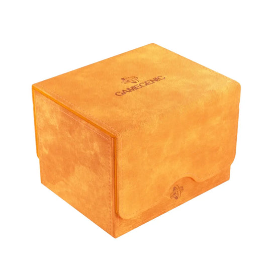 GameGenic Sidekick: 100+ XL CONVERTIBLE Orange Deck Box Moonveil Games