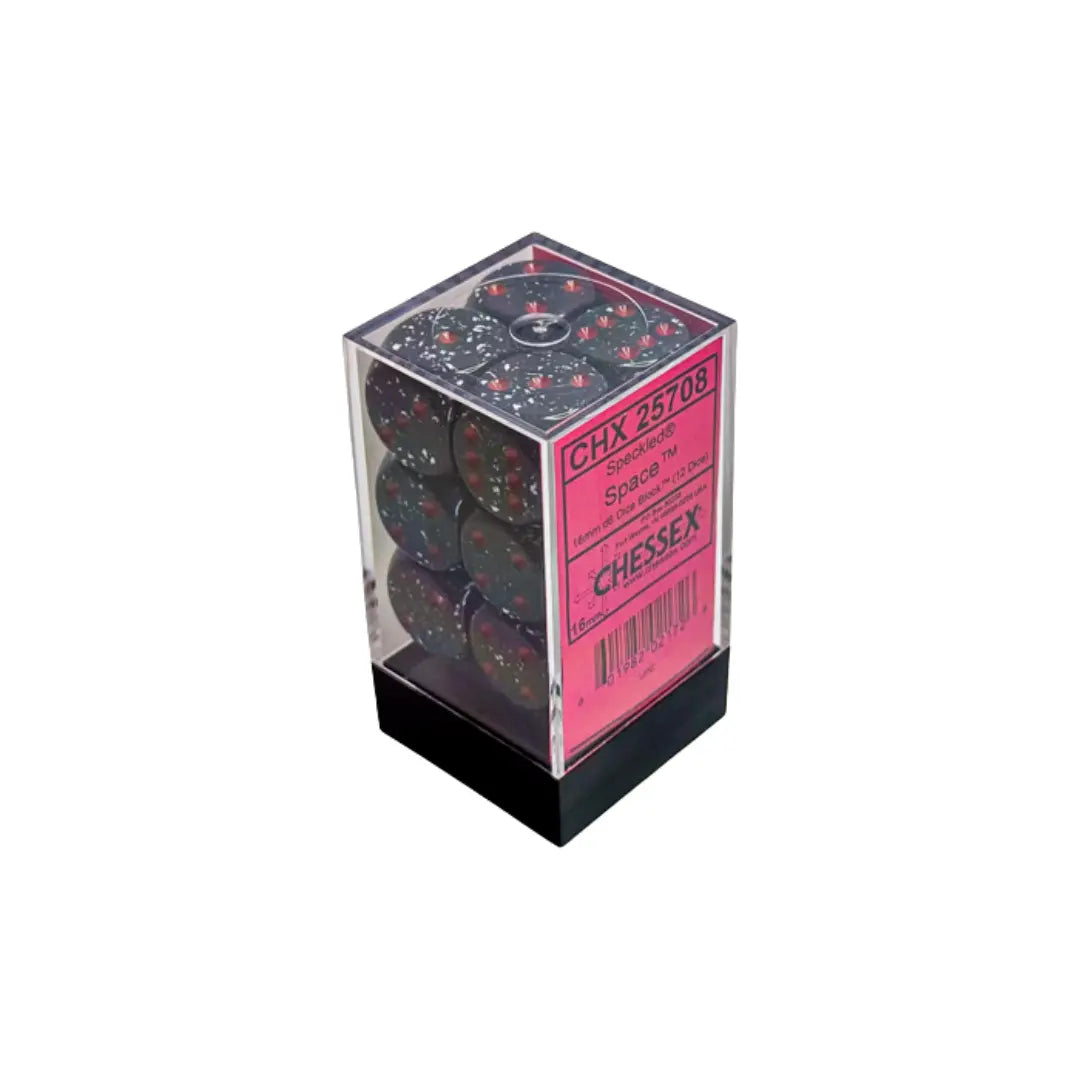 Chessex Speckled Space 16mm d6 Dice Block (12 dice Moonveil Games