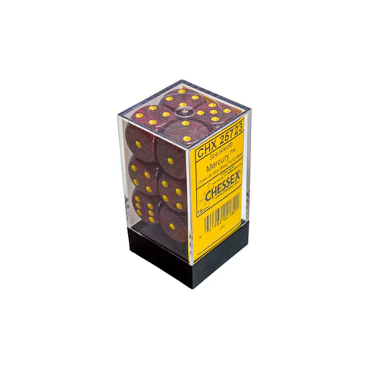 Chessex Speckled Mercury 16mm d6 Dice Block (12 dice) Moonveil Games