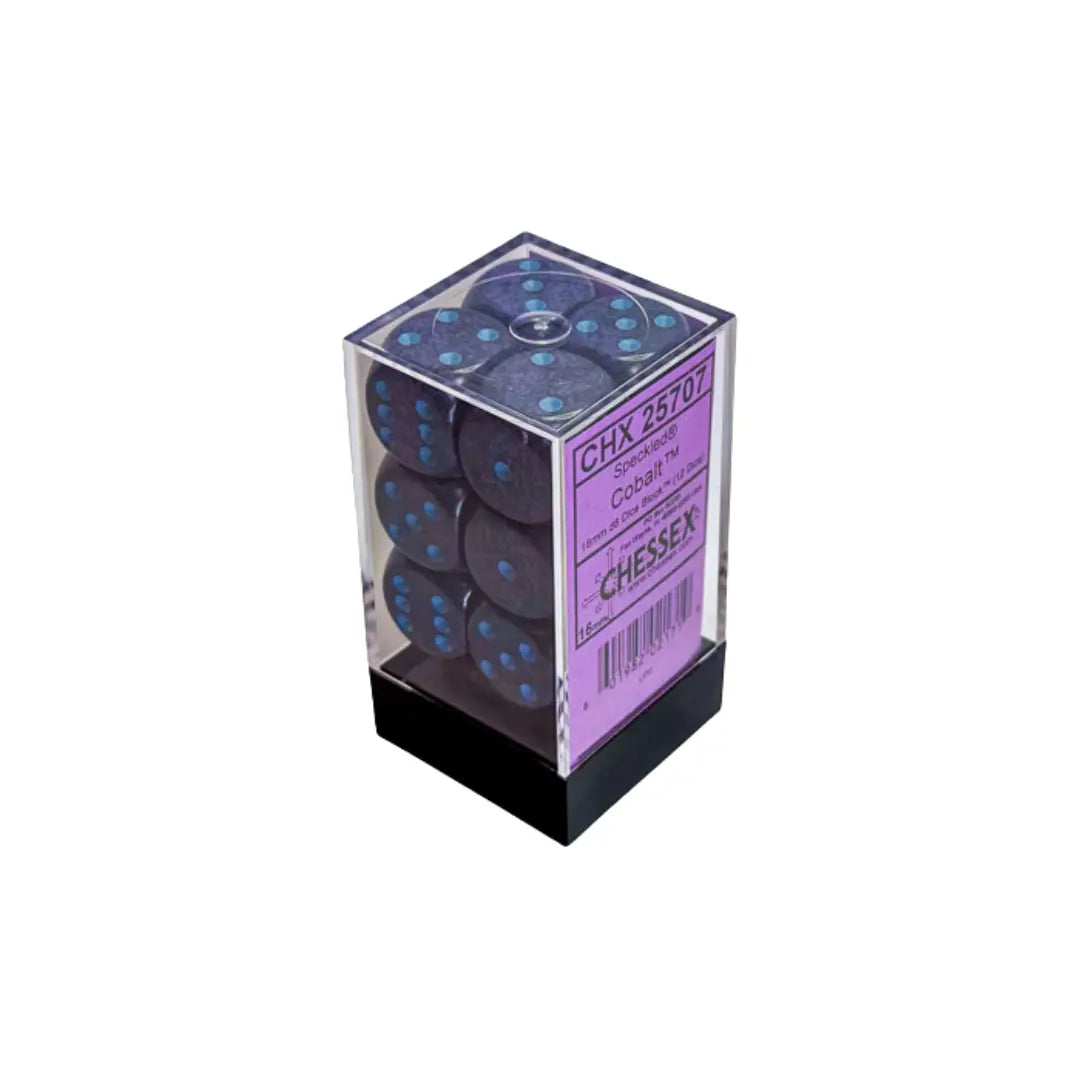 Chessex Speckled Cobalt 16mm d6 Dice Block (12 dice) Moonveil Games