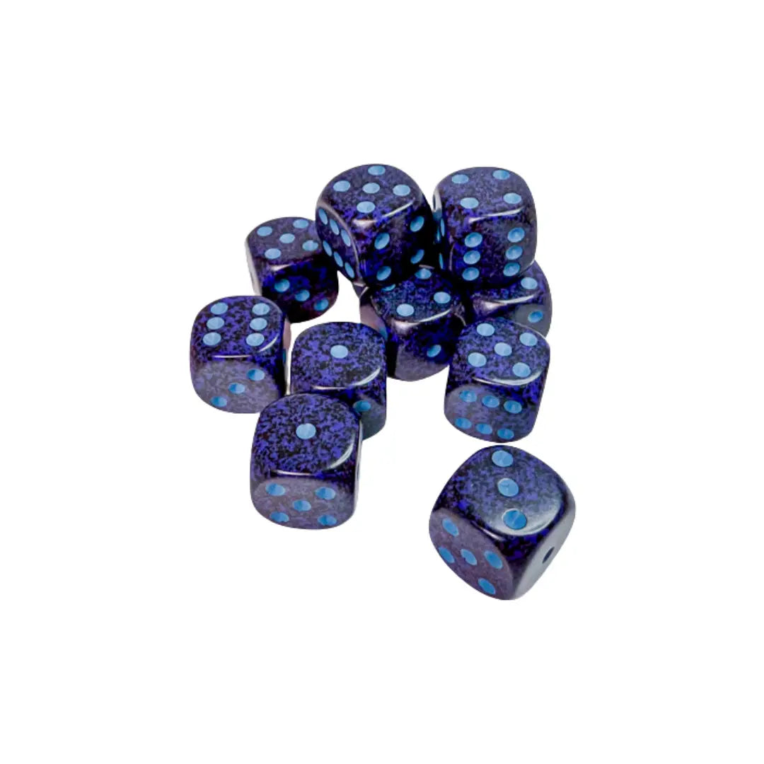 Chessex Speckled Cobalt 16mm d6 Dice Block (12 dice) Moonveil Games