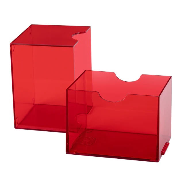 Dragon Shield: Strongbox: 100+ Clear Red Deck Box