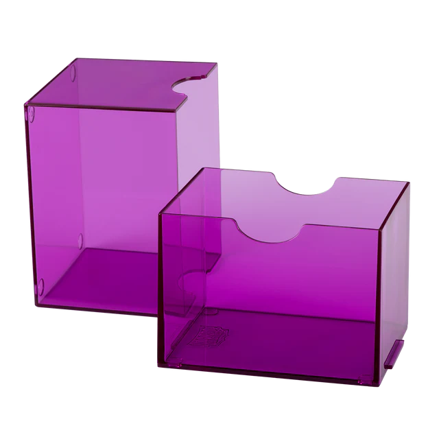 Dragon Shield: Strongbox: 100+ Clear Purple Deck Box