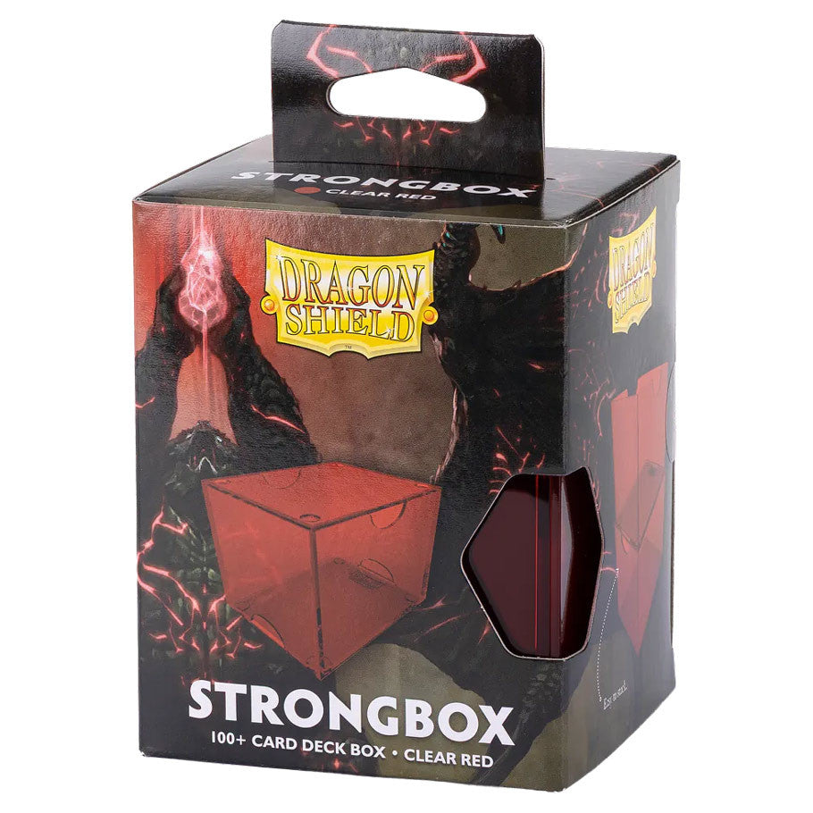 Dragon Shield: Strongbox: 100+ Clear Red Deck Box