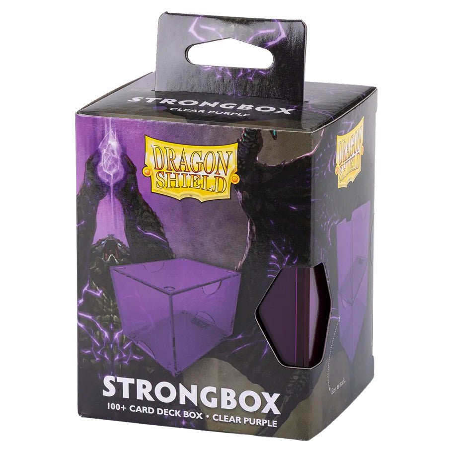 Dragon Shield: Strongbox: 100+ Clear Purple Deck Box