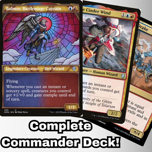 MTG Commander Deck EDH Deck Commander Balmor, Battlemage Captain 100 Magic Cards Custom Deck Izzet Spellslinger Deck