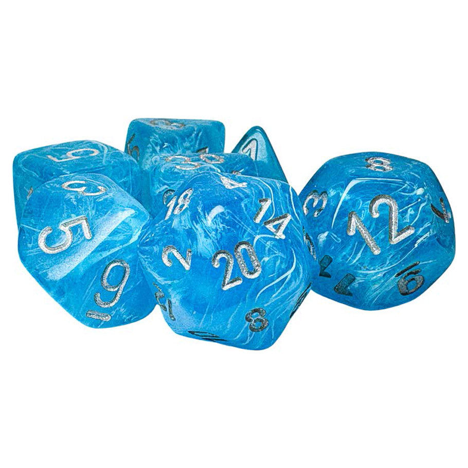 Chessex 7-set Mega Hedrals: Luminary Sky/Silver