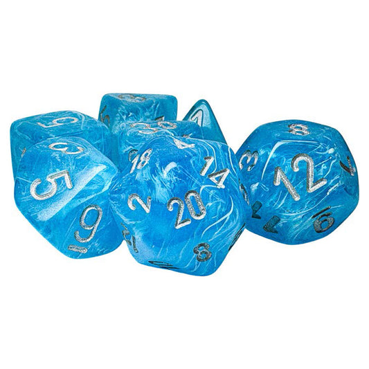 Chessex 7-set Mega Hedrals: Luminary Sky/Silver