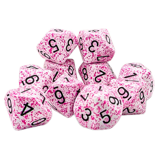 Chessex Speckled: Pink D10 - Set of Ten
