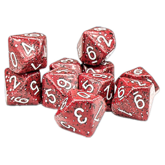 Chessex Speckled: Lava Stone D10 - Set of Ten