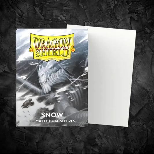Dragon Shield Snow - Matte Dual Sleeves - Standard Size Moonveil Games