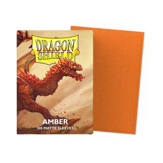 Dragon Shield - Amber - Matte Sleeves - Standard Size Moonveil Games