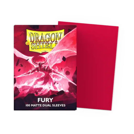 Dragon Shield Fury - Matte Dual Sleeves - Standard Size Moonveil Games