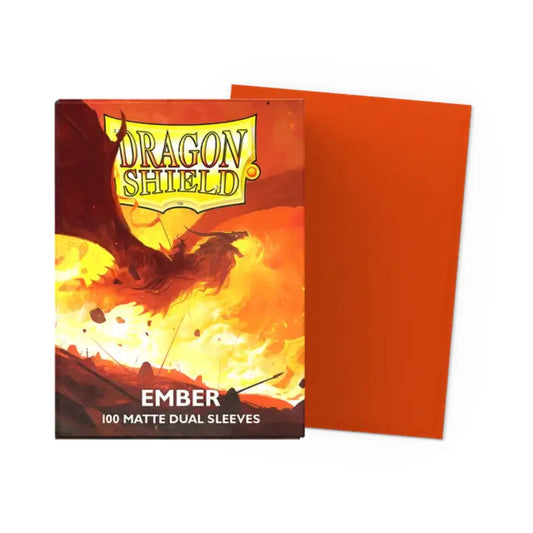 Dragon Shield Ember - Matte Dual Sleeves - Standard Size Moonveil Games