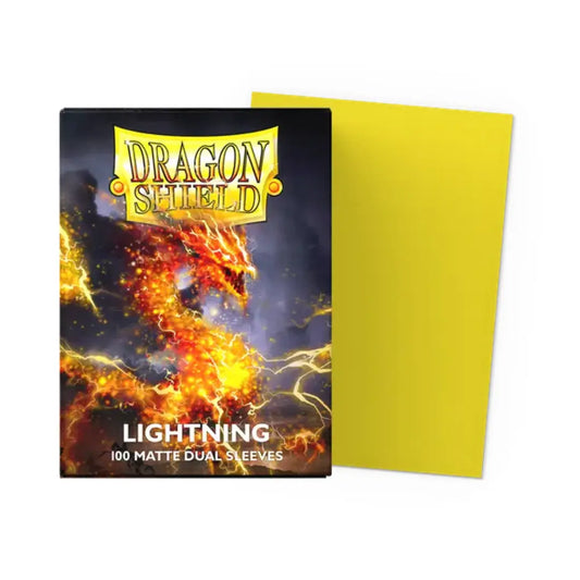 Dragon Shield Lightning - Matte Dual Sleeves - Standard Size Moonveil Games