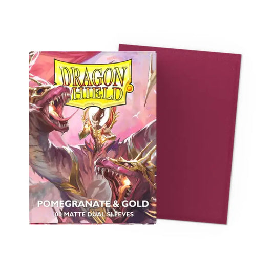 Dragon Shield Pomegranate & Gold - Matte Dual Sleeves Moonveil Games