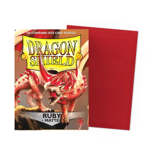 Dragon Shield - Ruby - Matte Sleeves - Standard Size Moonveil Games