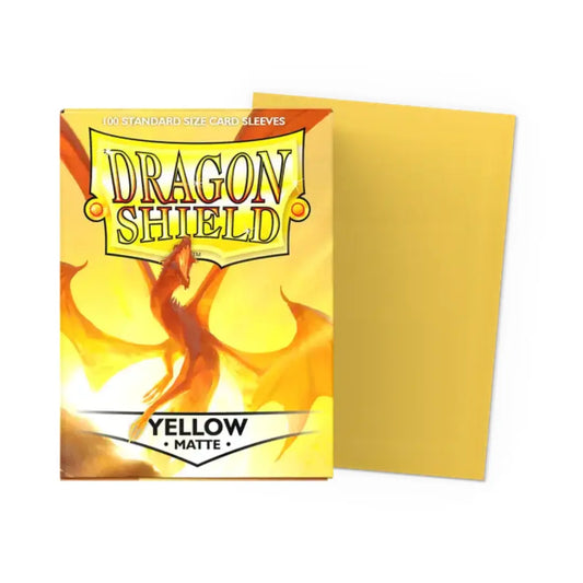 Dragon Shield - Yellow - Matte Sleeves - Standard Size Moonveil Games