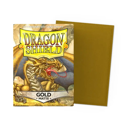 Dragon Shield - Gold - Matte Sleeves - Standard Size Moonveil Games