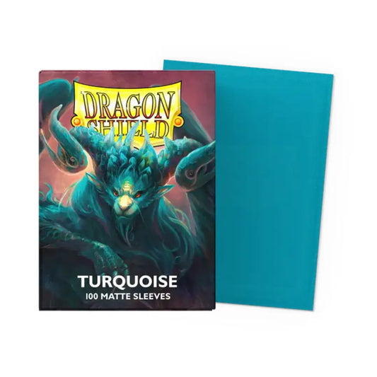 Dragon Shield - Turquoise - Players' Choice Matte Sleeves - Standard Size Moonveil Games
