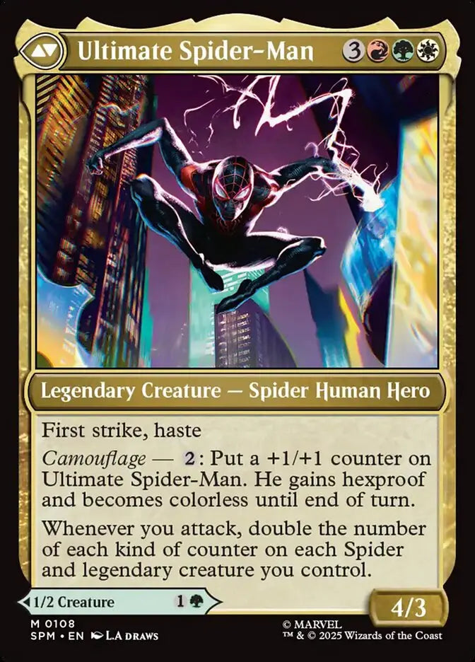 MTG Commander Deck EDH Deck Cosmic Spider-Man 100 Magic Cards Custom Deck Marvel's Spider-Man Spider deck Spiders 5 Color Moonveil Games