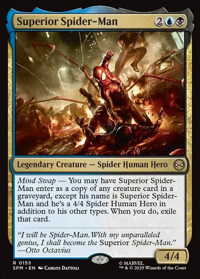 MTG Commander Deck EDH Deck Cosmic Spider-Man 100 Magic Cards Custom Deck Marvel's Spider-Man Spider deck Spiders 5 Color Moonveil Games