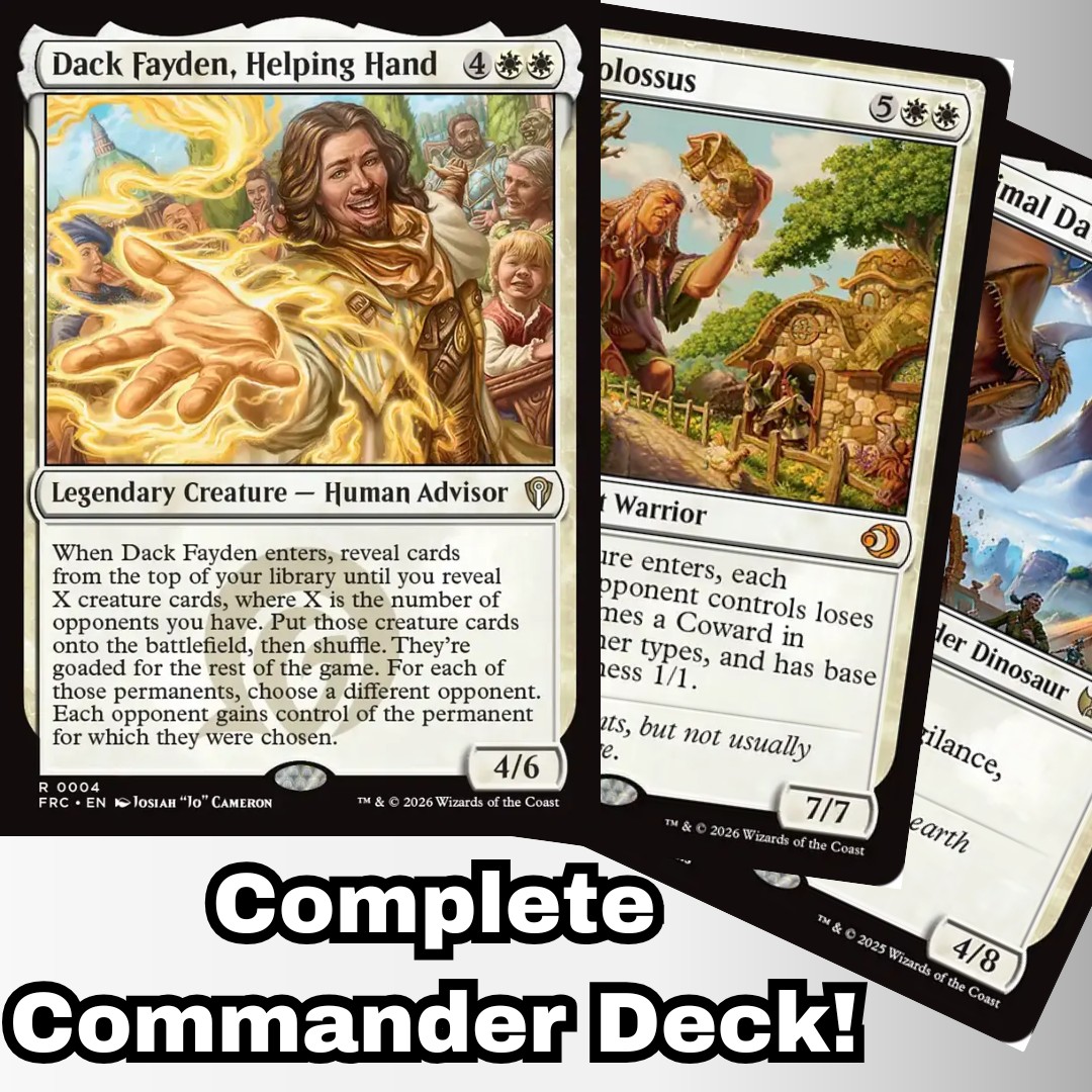 MTG Commander EDH Deck Dack Fayden, Helping Hand 100 Magic Cards Custom Deck