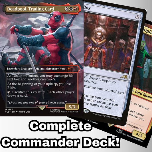 deadpool trading card mtg commander Deadpool, Custom Deck ElkoyTCG you may exchange his text box and another creatures Rakdos - Moonveil Games