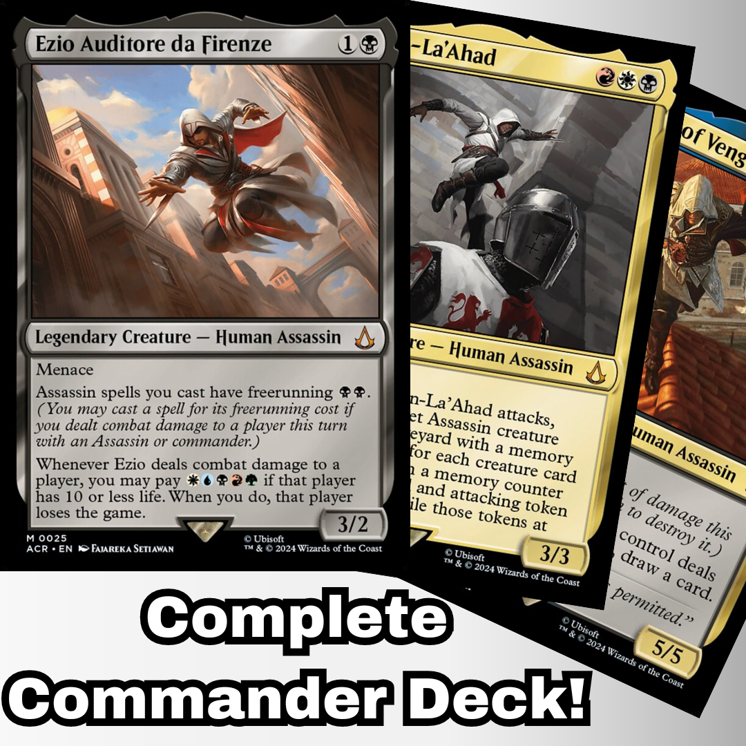 MTG Commander EDH Deck Ezio Auditore da Firenze 100 Cards Assassin's Creed Custom Deck