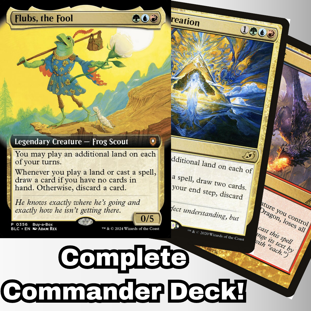 MTG Commander Deck EDH Deck Flubs, the Fool 100 Magic Cards Custom Dec ...