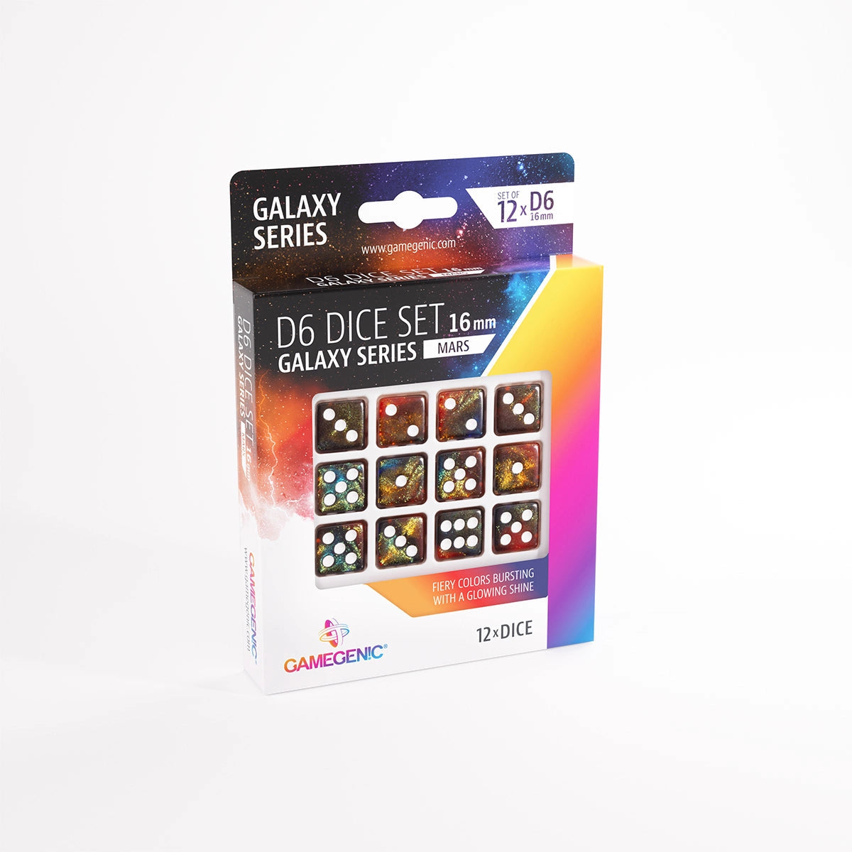 GameGenic: d6: Galaxy Series: Mars DICE SET (12) Moonveil Games
