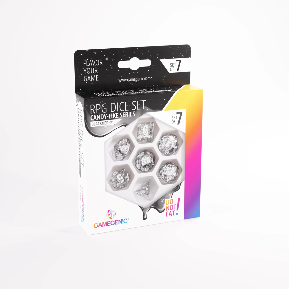 GameGenic: 7-Set Candy Series: Blackberry RPG Dice Set Moonveil Games