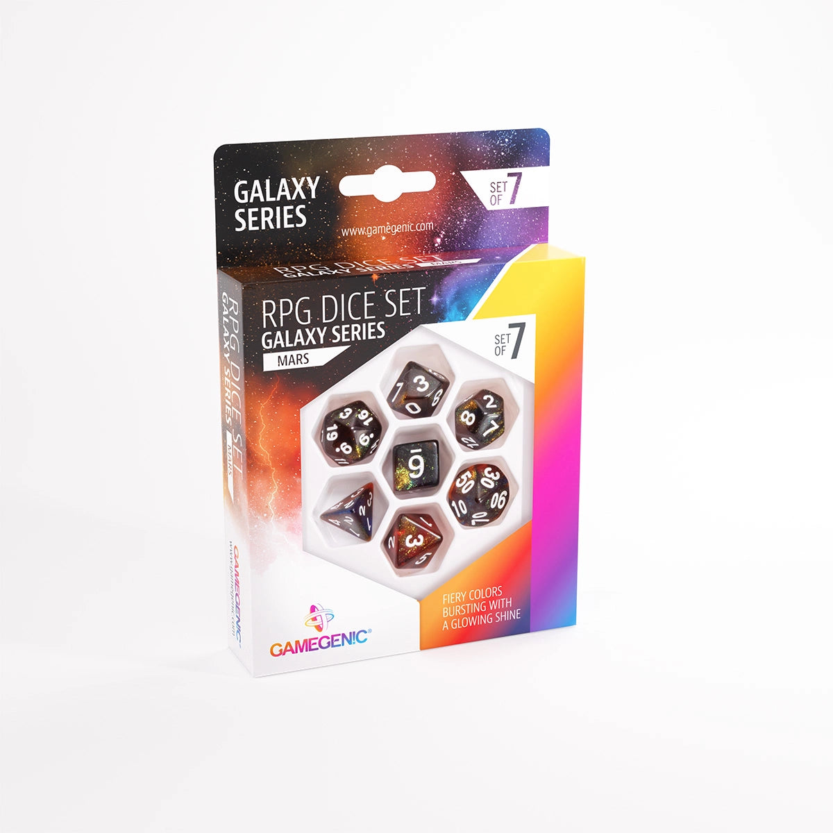 GameGenic: 7-Set Galaxy Series: Mars RPG Dice Set Moonveil Games