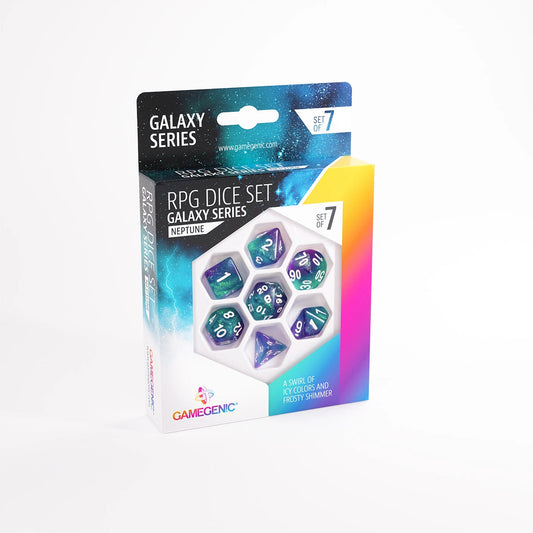 GameGenic: 7-Set Galaxy Series: Neptune RPG Dice Set Moonveil Games