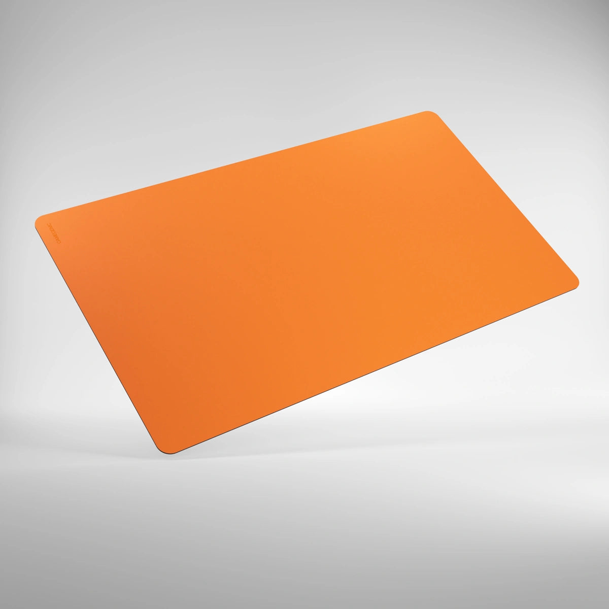 GameGenic: Playmat: Prime: Orange, a 61x35 cm cushioned mat with anti-slip backing, ideal for card games, ensuring safe play and protecting surfaces.