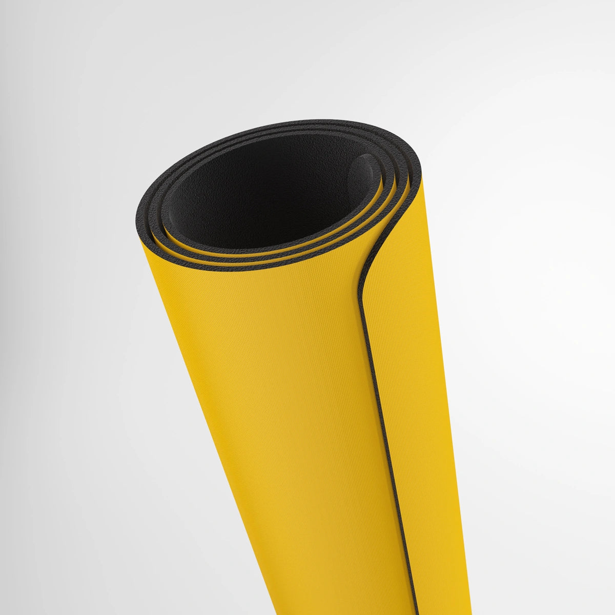 GameGenic: Playmat: Prime: Yellow, dual-layer rolled mat, 61 x 35 cm, with anti-slip black underside, ideal for card games and dice rolling.