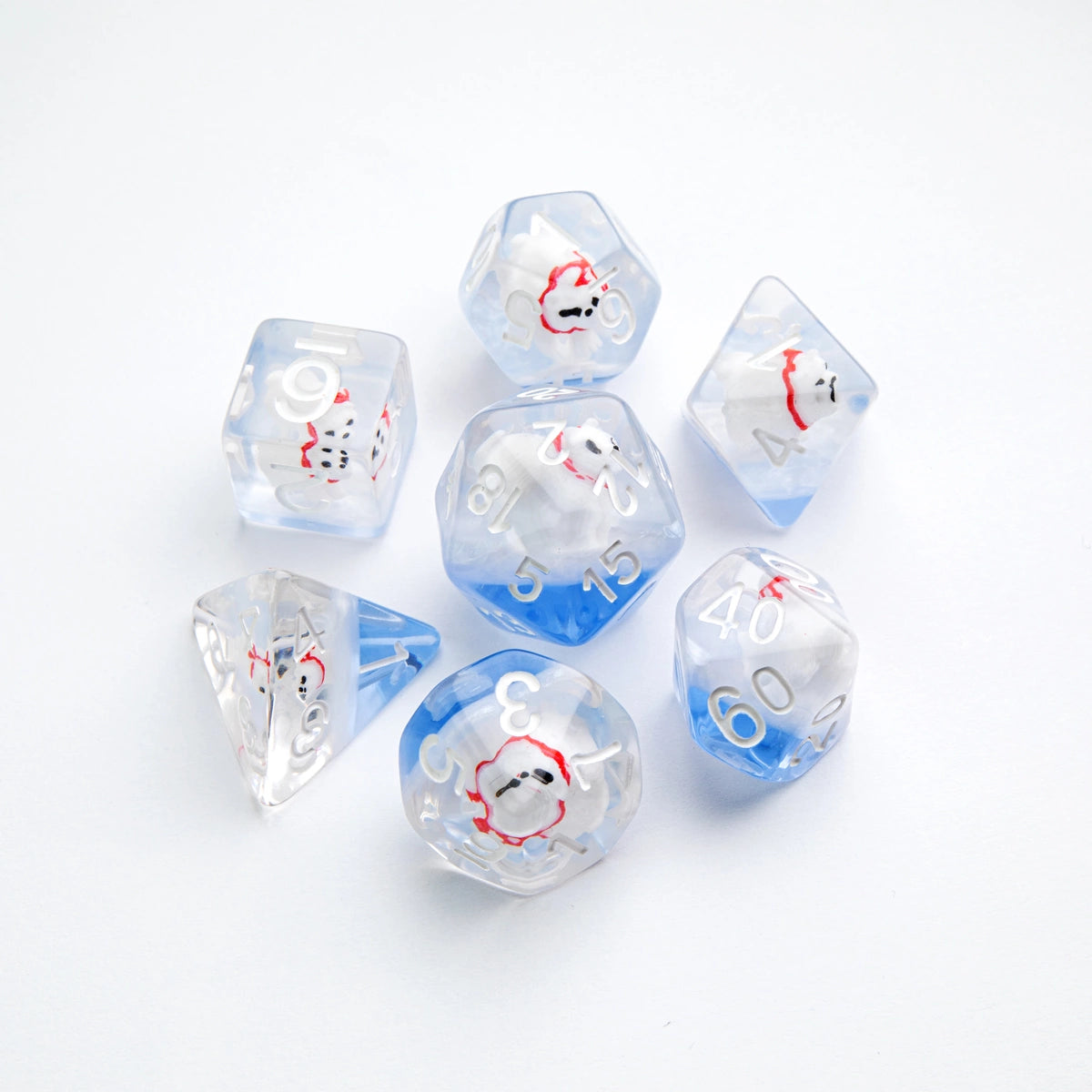 GameGenic: 7-Set Embraced Series: Polar bear RPG Dice Set Moonveil Games