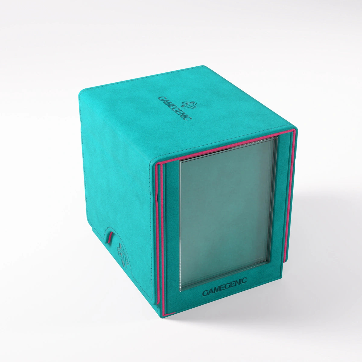 GameGenic Sidekick PRO 100+ XL Convertible Teal/Pink Deck Box Moonveil Games