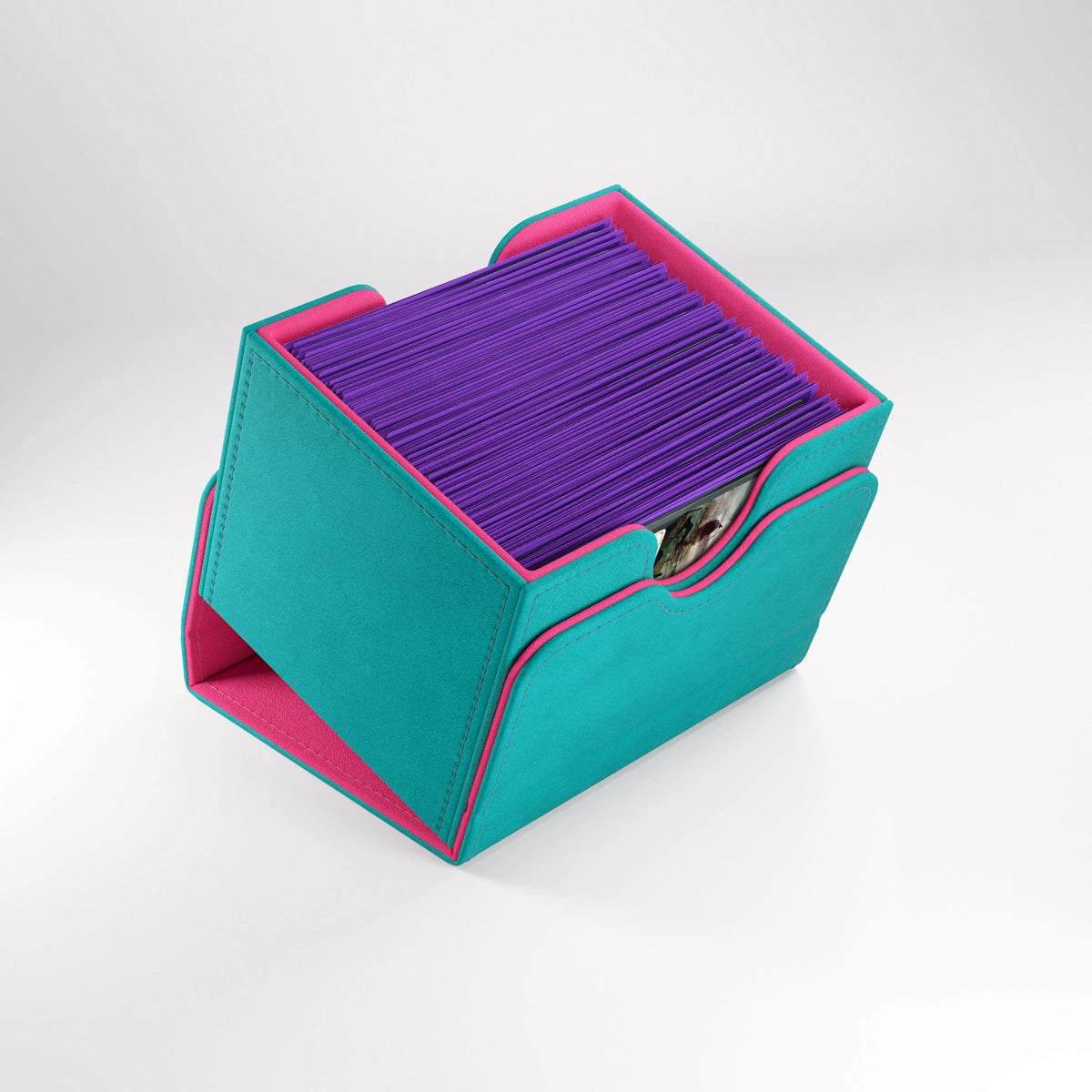 Gamegenic: Deck Box: Squire Plus 100+ XL Convertible Teal/Pink Gamegenic: Deck Box: Squire Plus 100+ XL Convertible Teal/Pink