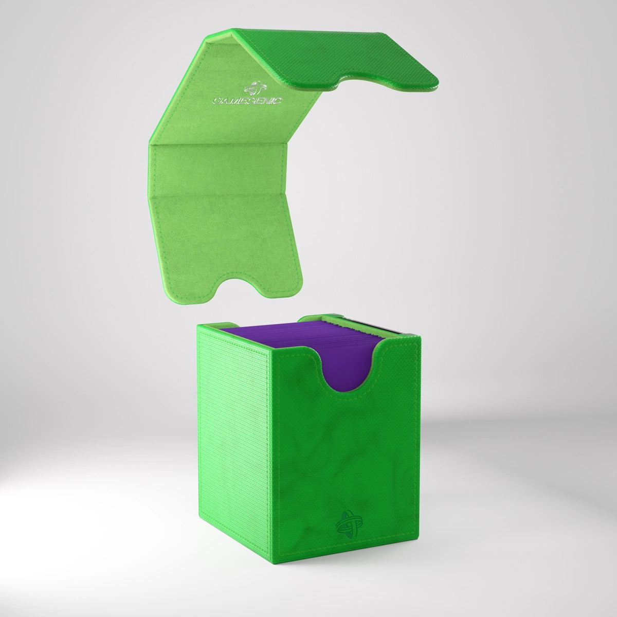 GameGenic SQUIRE PLUS 100+ XL CONVERTIBLE Green Deck Box Moonveil Games