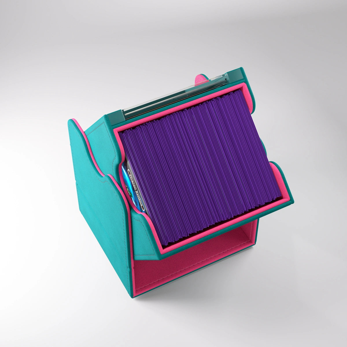 GameGenic SQUIRE PLUS 100+ XL CONVERTIBLE Teal/Pink Deck Box Moonveil Games