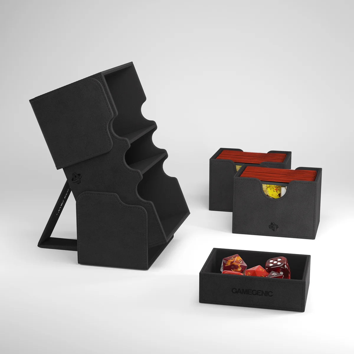GameGenic Stronghold: 200+ XL CONVERTIBLE Black Deck Box