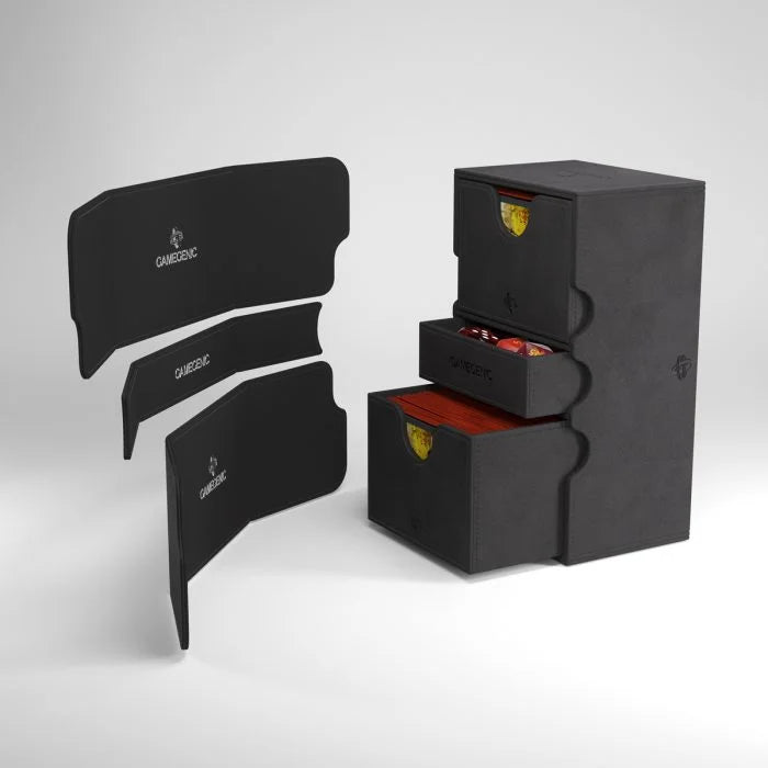GameGenic Stronghold: 200+ XL CONVERTIBLE Black Deck Box