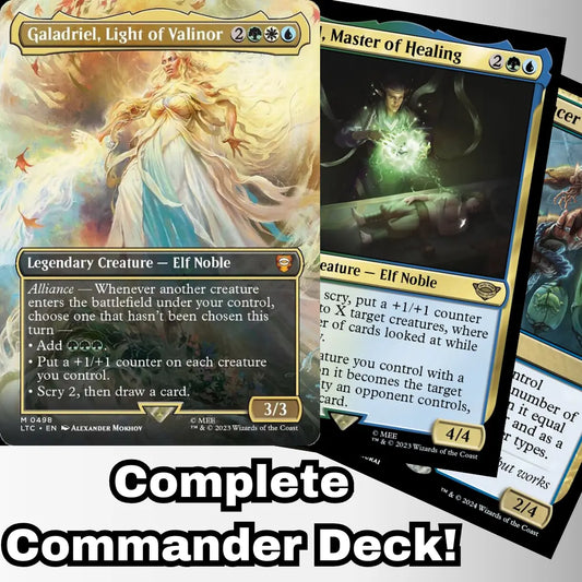MTG Commander Deck EDH Deck Galadriel, Light of Valinor 100 Magic Cards Custom Deck Lord of the Rings Elves Elf Deck Moonveil Games
