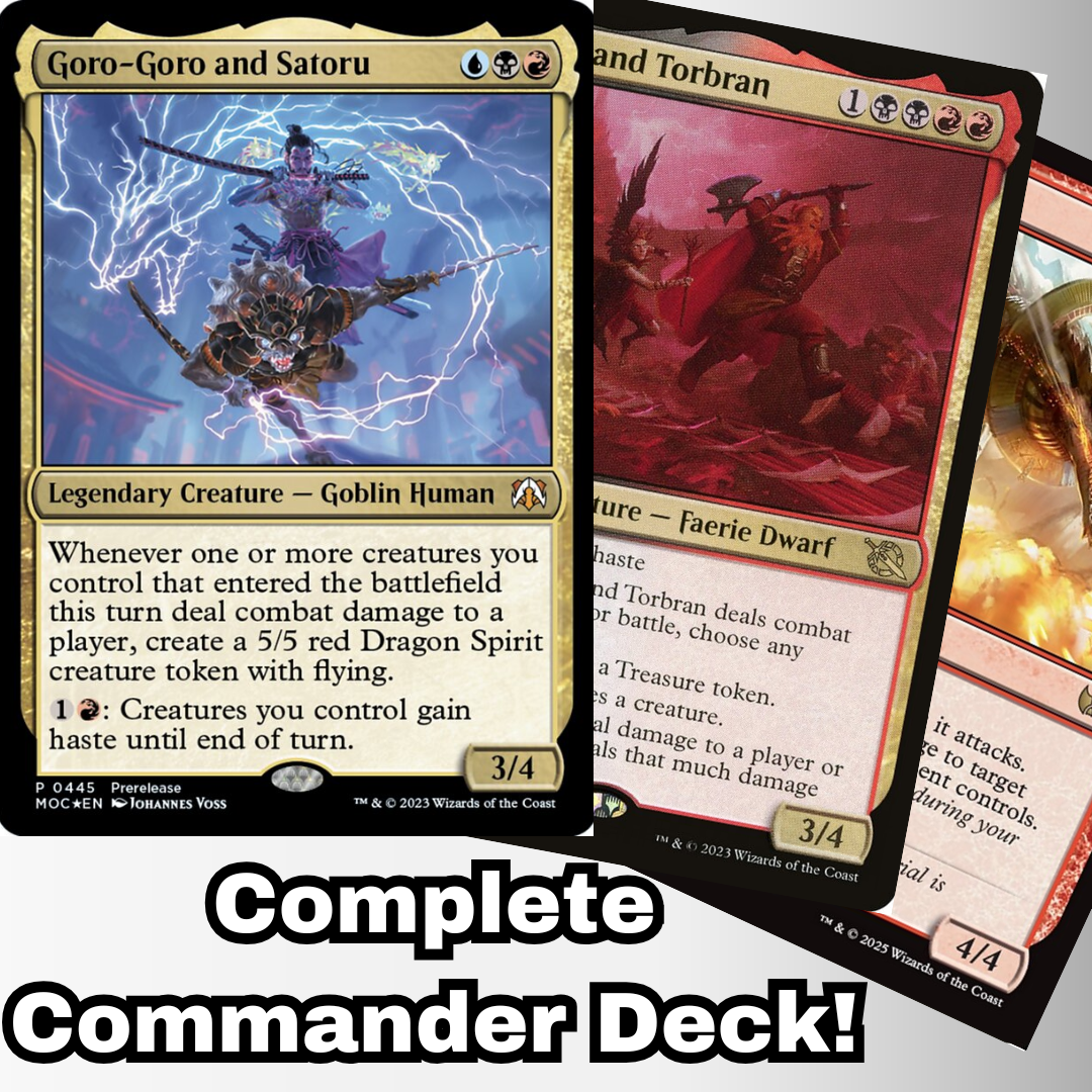 MTG Commander Deck EDH Deck Goro-Goro and Satoru 100 Magic Cards Custom Deck Dragons Ninjas