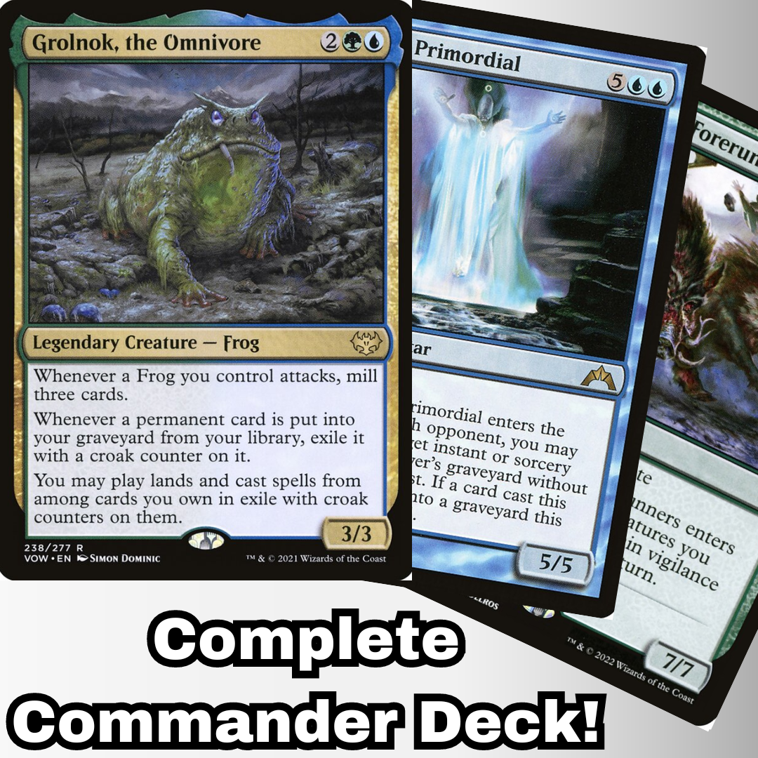 MTG Commander Deck EDH Deck Grolnok, the Omnivore 100 Magic Cards Cust ...