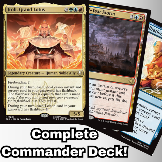 MTG Commander EDH Deck Iroh, Grand Lotus 100 Cards Custom Deck Avatar: The Last Airbender Lessons