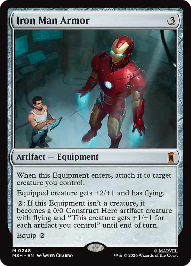 MTG Commander Deck EDH Deck Tony Stark The Invincible Iron Man 100 Magic Cards Custom Marvel Artifacts