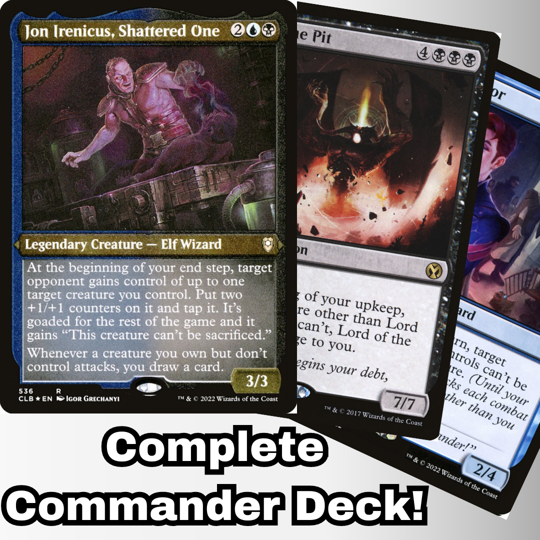 MTG Commander Deck EDH Deck Jon Irenicus, Shattered One 100 Magic Cards Custom Deck Goad Sabotage Dimir